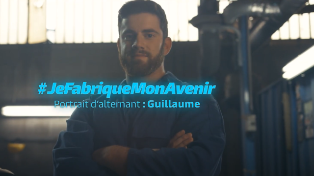 Guillaume, alternant en chaudronnerie